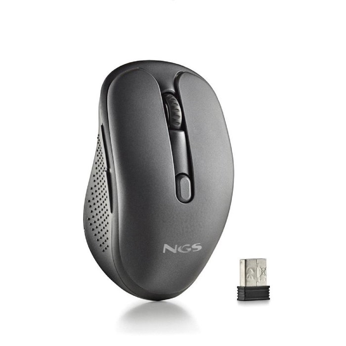 NGS Evo Rust Black Ratón Inalámbrico Recargable Negro NGS Evo Rust Black Ratón Inalámbrico Recargable Negro